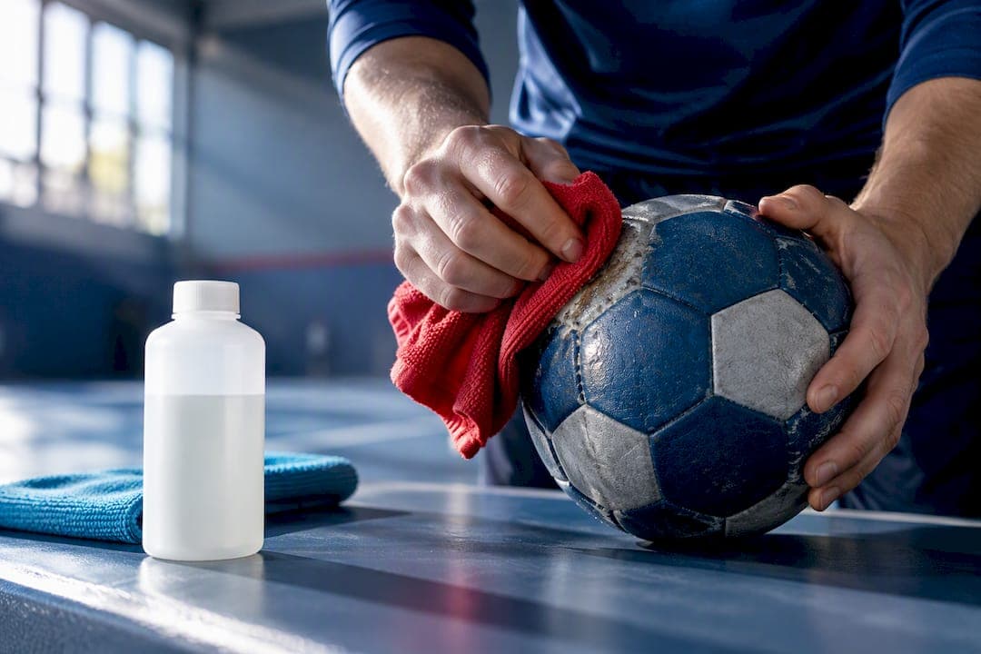Handball reinigen: die wirksamsten Methoden gegen Harz