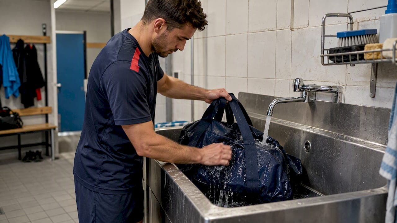 Sporttasche reinigen: materialschonend waschen, trocknen und pflegen