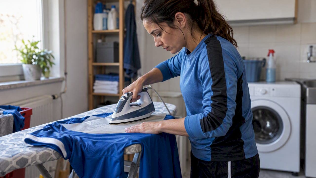 Patch aufs Trikot bügeln: So hält er auch im Zweikampf